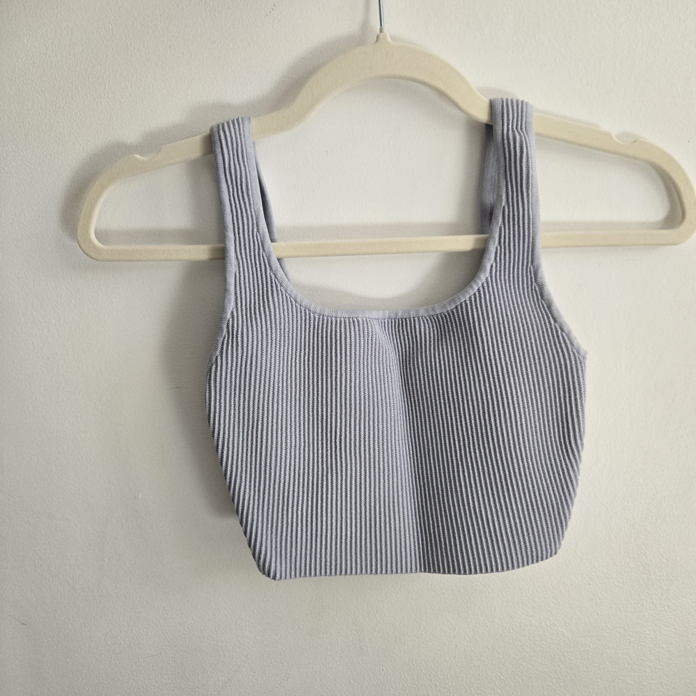 Babaton Sculpt Knit Squareneck Cropped Tank
